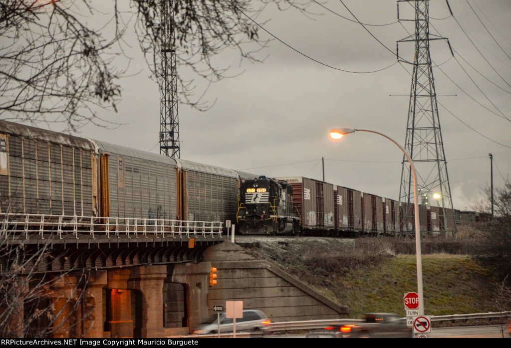 NS GP38-2 High nose Locomotive in the yard